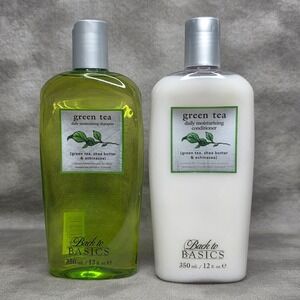 Back to Basics Green Tea Daily Moisturizing Shampoo + Conditioner Set 12 fl oz